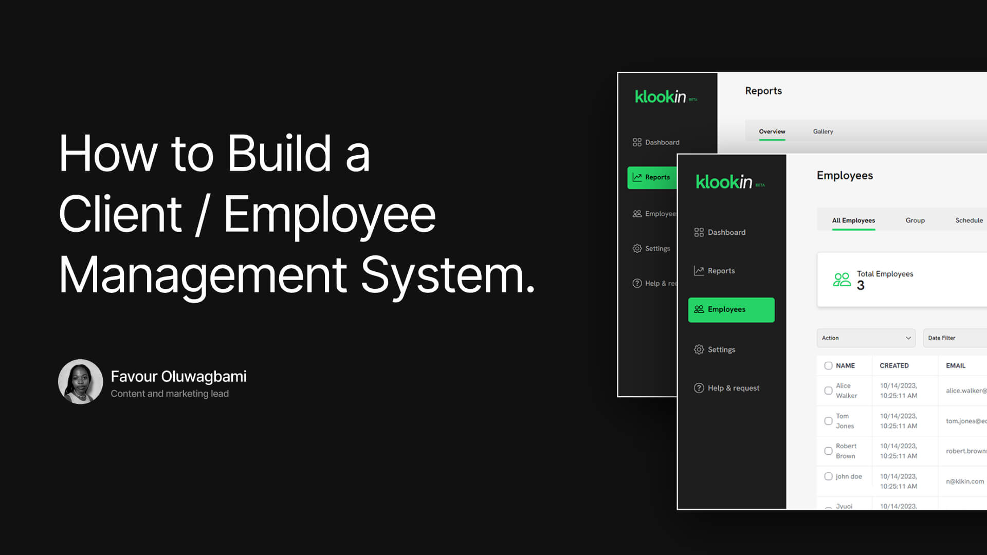 How to Build a Client/Employee Management System. - Kool kat Cre8