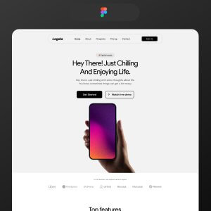 SaaS Landing page (Figma template)
