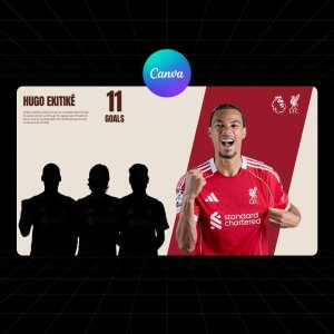 Football slide - Canva Template